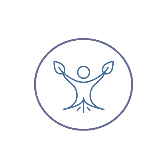 Icono de planta creciendo para terapia de autoestima